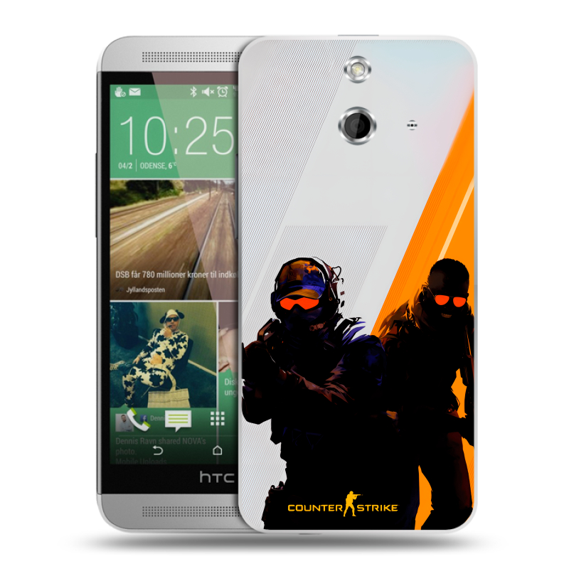 Пластиковый чехол на HTC One E8 с принтом Контер страйк Counter strike Пластиковый чехол на HTC One E8 с принтом Контер страйк Counter strike