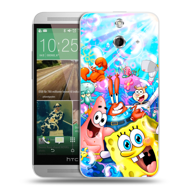 Пластиковый чехол на HTC One E8 с принтом спанчбоб спанч боб Пластиковый чехол на HTC One E8 с принтом спанчбоб спанч боб