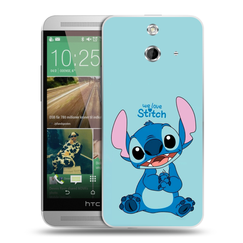 Пластиковый чехол на HTC One E8 с принтом Лило и Стич Пластиковый чехол на HTC One E8 с принтом Лило и Стич