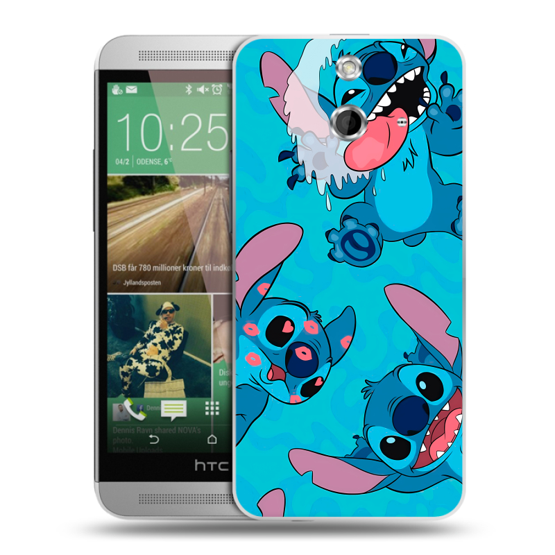 Пластиковый чехол на HTC One E8 с принтом Лило и Стич Пластиковый чехол на HTC One E8 с принтом Лило и Стич