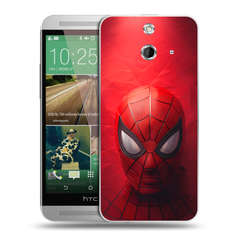 Пластиковый чехол на HTC One E8 с принтом Spiderman Человек паук Пластиковый чехол на HTC One E8 с принтом Spiderman Человек паук