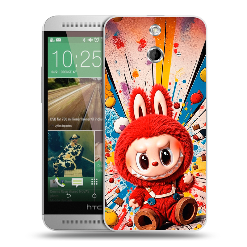 Пластиковый чехол на HTC One E8 с принтом Labubu Лабубу Пластиковый чехол на HTC One E8 с принтом Labubu Лабубу