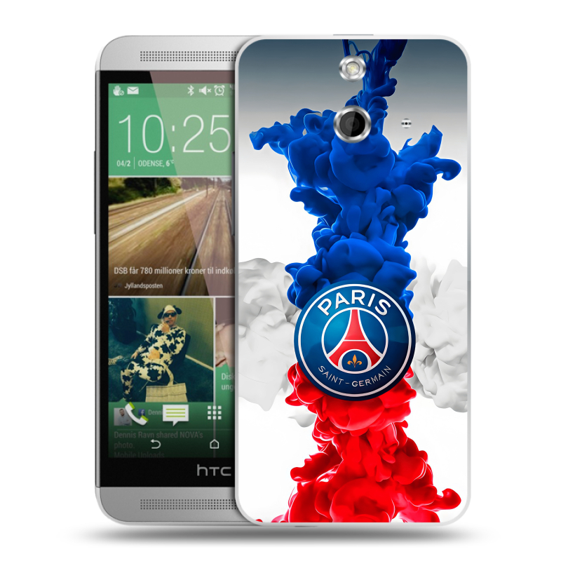 Пластиковый чехол на HTC One E8 с принтом PSG ПСЖ Пластиковый чехол на HTC One E8 с принтом PSG ПСЖ