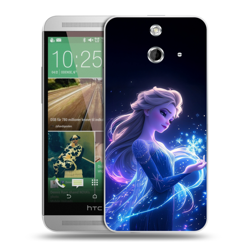 Пластиковый чехол на HTC One E8 с принтом Холодное сердце Frozen Пластиковый чехол на HTC One E8 с принтом Холодное сердце Frozen