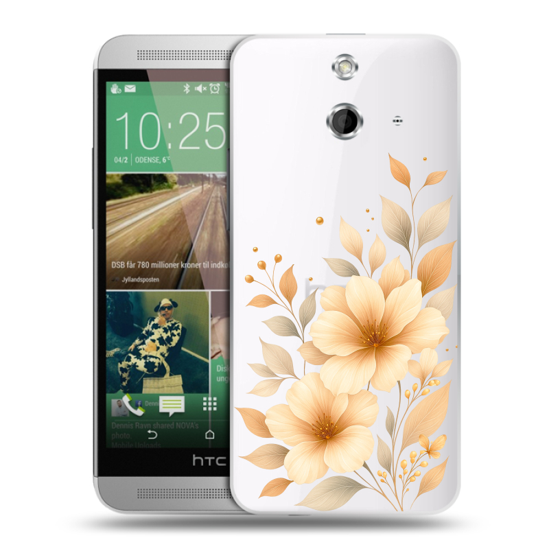 Пластиковый чехол на HTC One E8 с принтом для девушки Пластиковый чехол на HTC One E8 с принтом для девушки