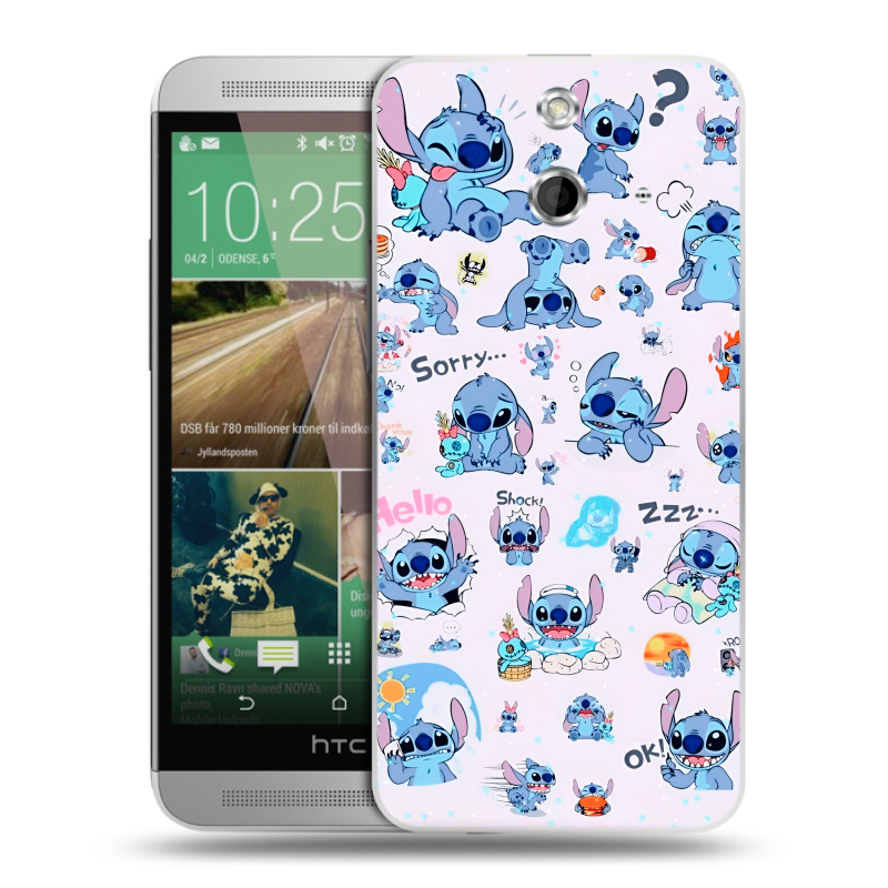 Пластиковый чехол на HTC One E8 с принтом Лило и Стич Пластиковый чехол на HTC One E8 с принтом Лило и Стич