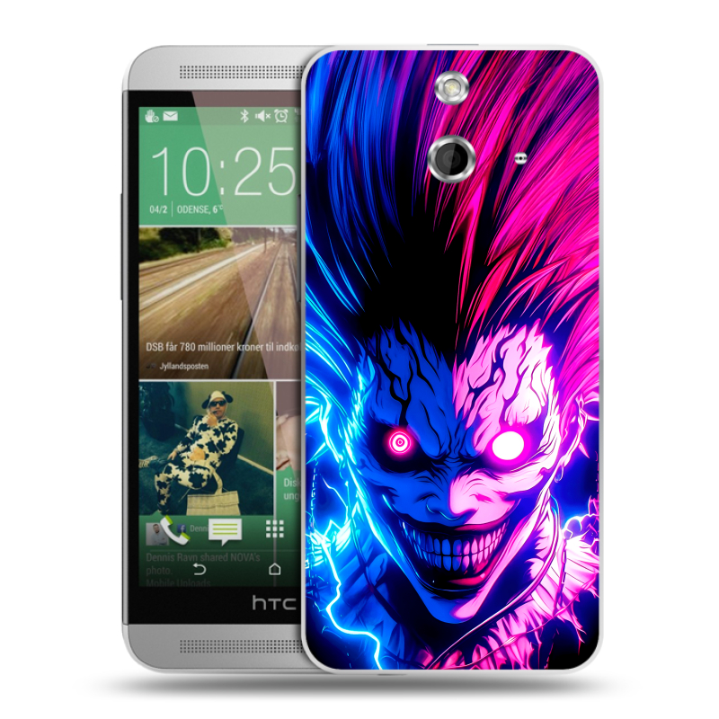 Пластиковый чехол на HTC One E8 с принтом Death note Тетрадь смерти Пластиковый чехол на HTC One E8 с принтом Death note Тетрадь смерти