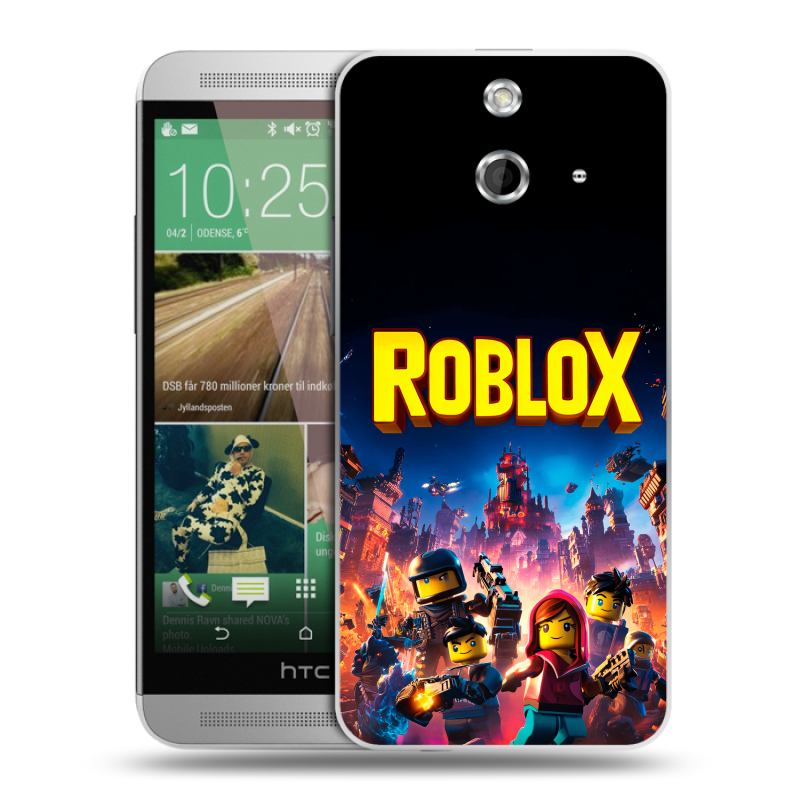 Пластиковый чехол на HTC One E8 с принтом Roblox Роблокс Пластиковый чехол на HTC One E8 с принтом Roblox Роблокс