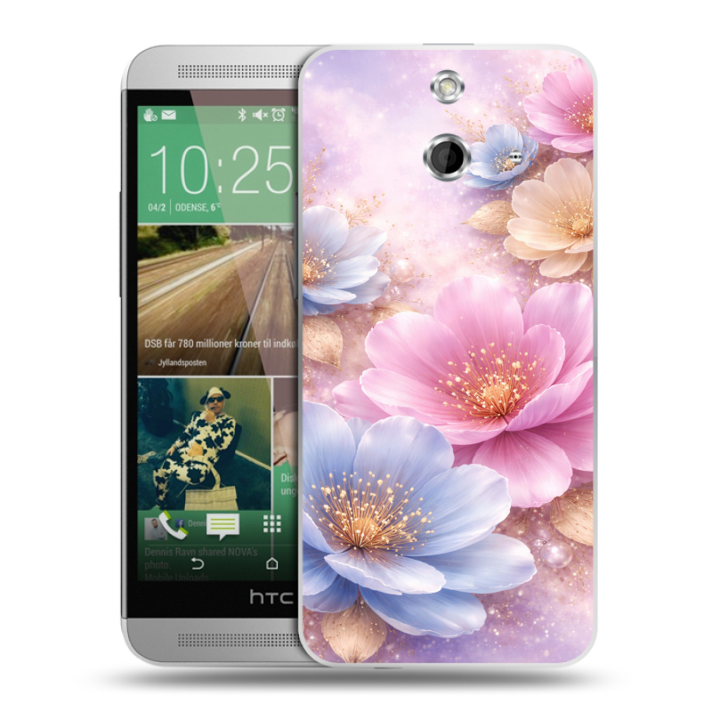 Пластиковый чехол на HTC One E8 с принтом женский Пластиковый чехол на HTC One E8 с принтом женский