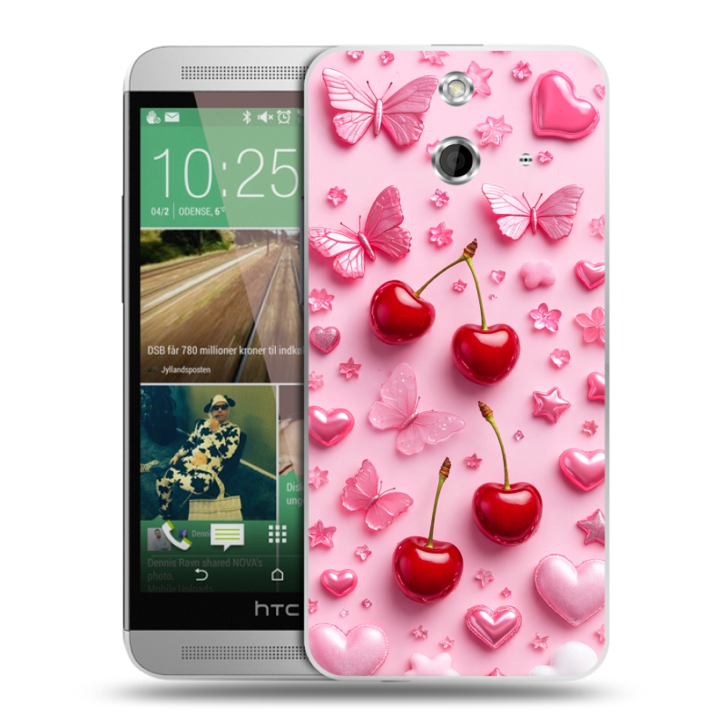 Пластиковый чехол на HTC One E8 с принтом для девочек Пластиковый чехол на HTC One E8 с принтом для девочек