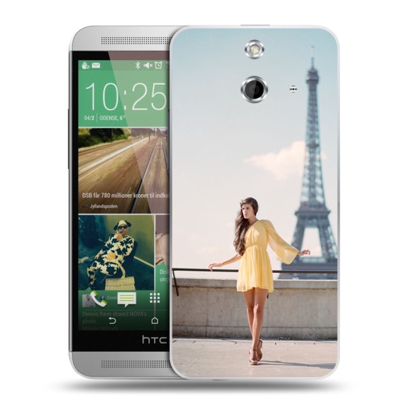 Пластиковый чехол на HTC One E8 с принтом Париж Пластиковый чехол на HTC One E8 с принтом Париж