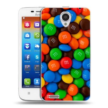 Пластиковый чехол на Lenovo S650 Ideaphone с принтом Конфеты