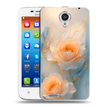 Пластиковый чехол на Lenovo S650 Ideaphone с принтом Женский