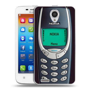 Пластиковый чехол на Lenovo S650 Ideaphone с принтом Старый телефон Пластиковый чехол на Lenovo S650 Ideaphone с принтом Старый телефон