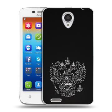 Пластиковый чехол на Lenovo S650 Ideaphone с принтом Герб России Пластиковый чехол на Lenovo S650 Ideaphone с принтом Герб России