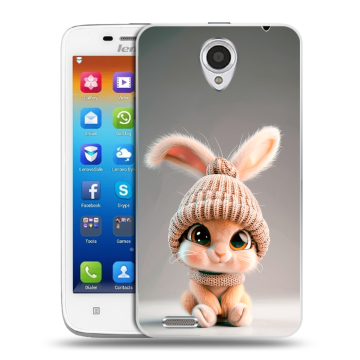 Пластиковый чехол на Lenovo S650 Ideaphone с принтом Кролик Пластиковый чехол на Lenovo S650 Ideaphone с принтом Кролик