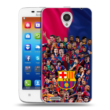 Пластиковый чехол на Lenovo S650 Ideaphone с принтом Барселона Barcelona Пластиковый чехол на Lenovo S650 Ideaphone с принтом Барселона Barcelona