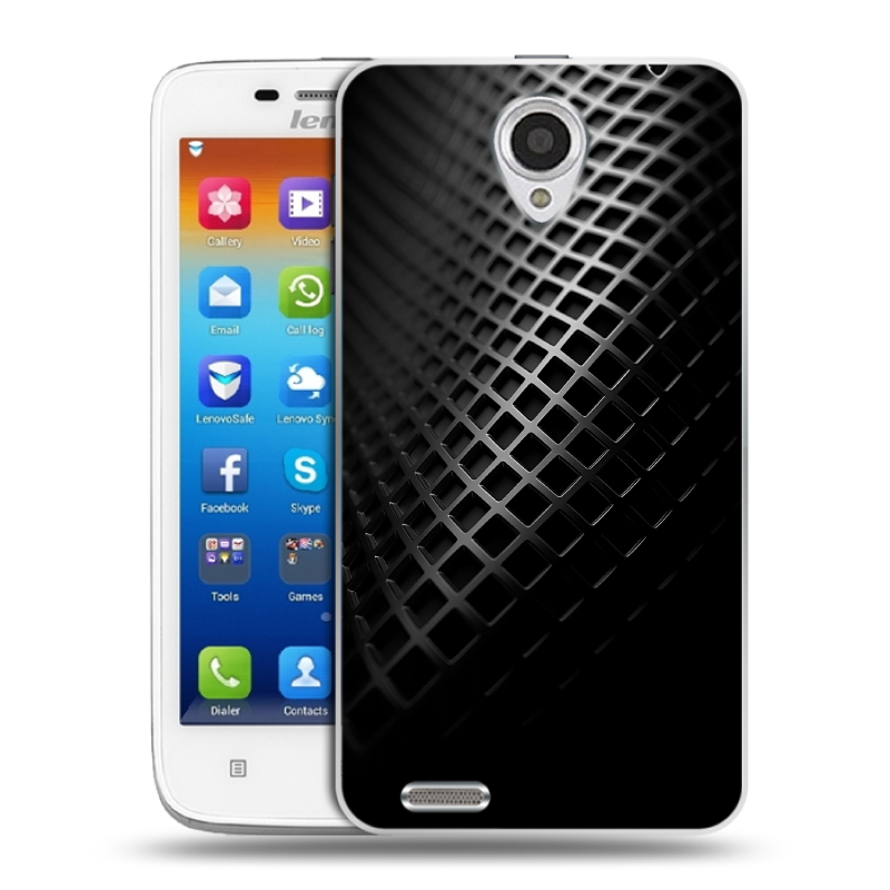 Пластиковый чехол на Lenovo S650 Ideaphone с принтом Текстура металла Пластиковый чехол на Lenovo S650 Ideaphone с принтом Текстура металла