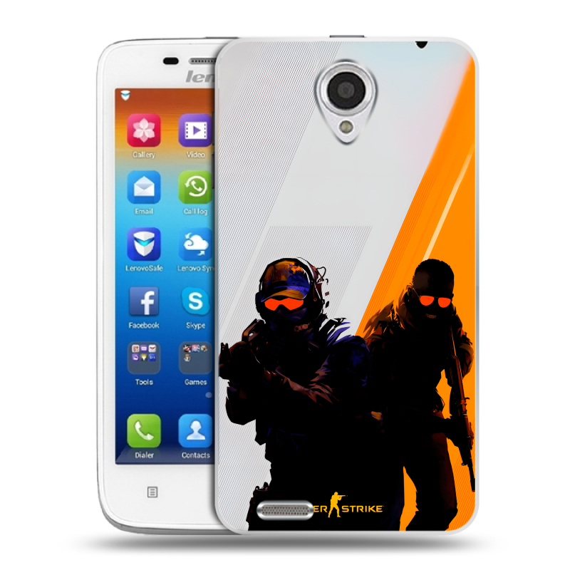 Пластиковый чехол на Lenovo S650 Ideaphone с принтом Контер страйк Counter strike Пластиковый чехол на Lenovo S650 Ideaphone с принтом Контер страйк Counter strike