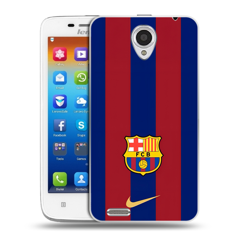 Пластиковый чехол на Lenovo S650 Ideaphone с принтом Барселона Barcelona Пластиковый чехол на Lenovo S650 Ideaphone с принтом Барселона Barcelona