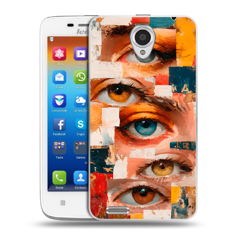 Пластиковый чехол на Lenovo S650 Ideaphone с принтом Модный принт Пластиковый чехол на Lenovo S650 Ideaphone с принтом Модный принт