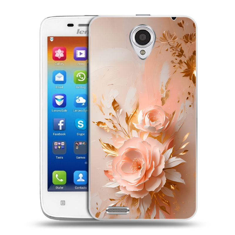 Пластиковый чехол на Lenovo S650 Ideaphone с принтом женский Пластиковый чехол на Lenovo S650 Ideaphone с принтом женский