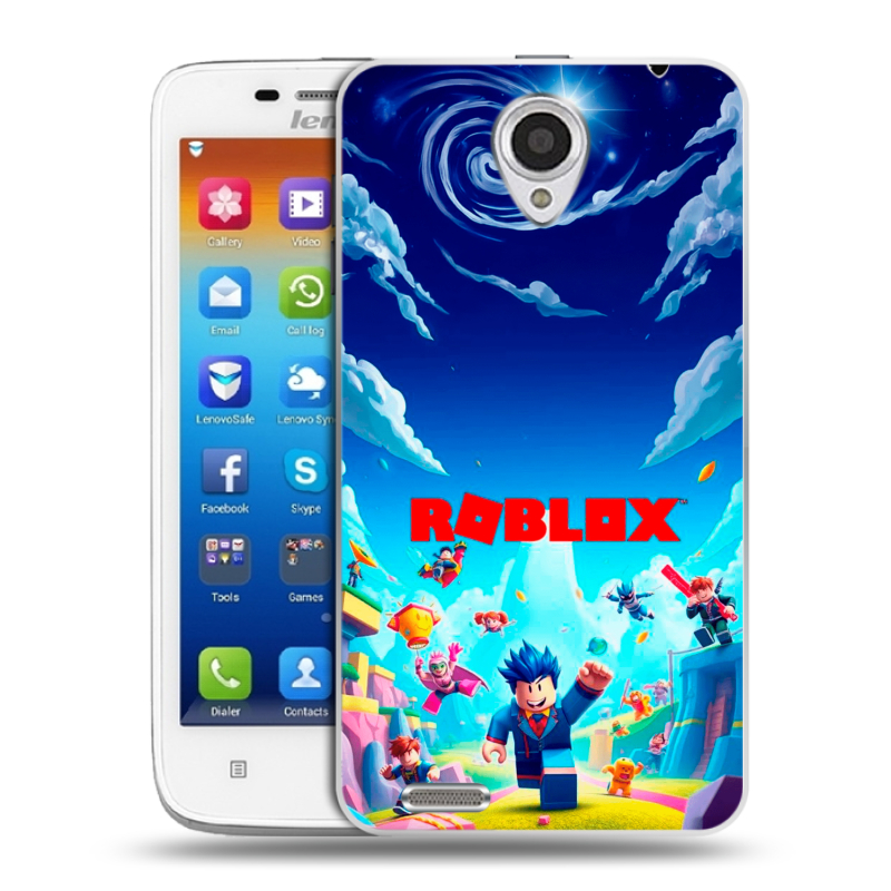 Пластиковый чехол на Lenovo S650 Ideaphone с принтом Roblox Роблокс Пластиковый чехол на Lenovo S650 Ideaphone с принтом Roblox Роблокс