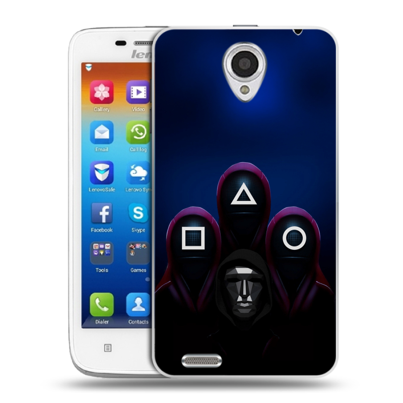 Пластиковый чехол на Lenovo S650 Ideaphone с принтом Игра Кальмара Пластиковый чехол на Lenovo S650 Ideaphone с принтом Игра Кальмара