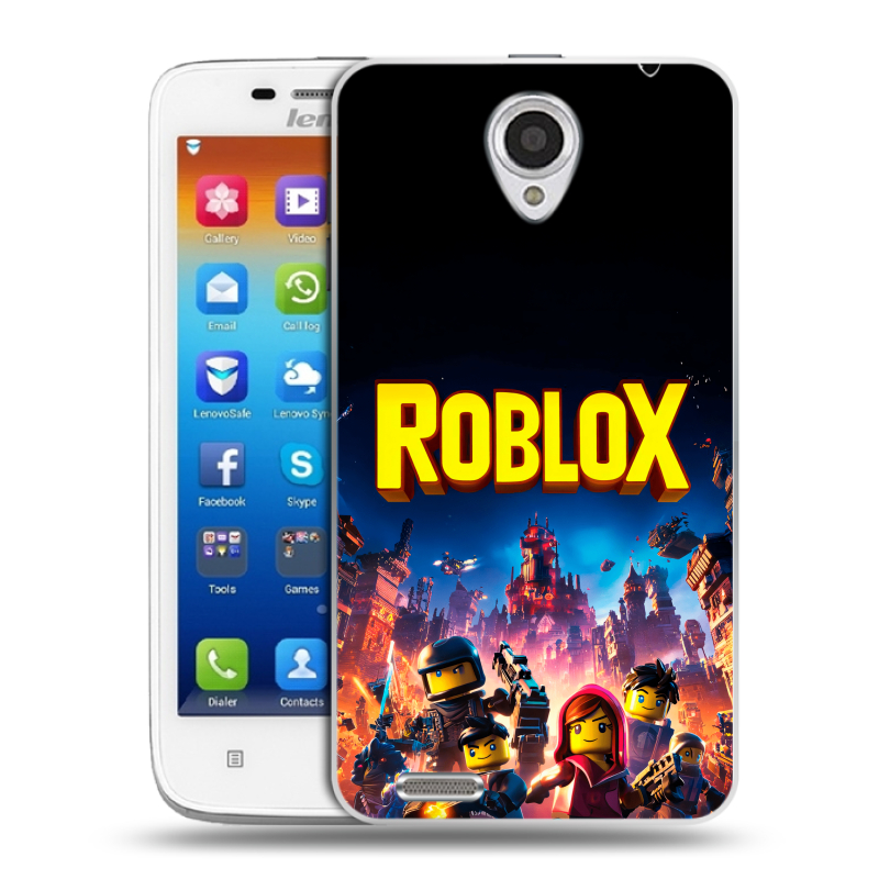 Пластиковый чехол на Lenovo S650 Ideaphone с принтом Roblox Роблокс Пластиковый чехол на Lenovo S650 Ideaphone с принтом Roblox Роблокс