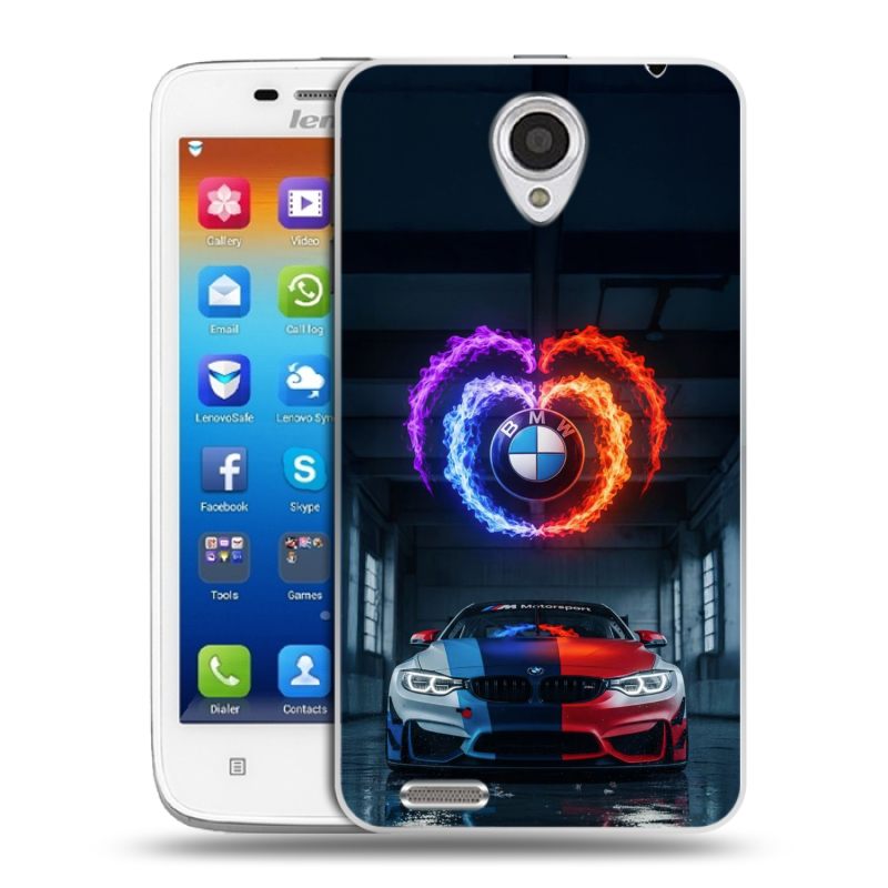 Пластиковый чехол на Lenovo S650 Ideaphone с принтом BMW БМВ Пластиковый чехол на Lenovo S650 Ideaphone с принтом BMW БМВ