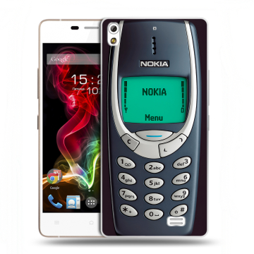 Пластиковый чехол на Fly IQ4516 Tornado Slim Octa с принтом Старый телефон Пластиковый чехол на Fly IQ4516 Tornado Slim Octa с принтом Старый телефон