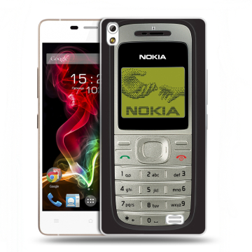 Пластиковый чехол на Fly IQ4516 Tornado Slim Octa с принтом Ретро Нокия