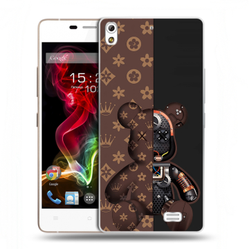 Пластиковый чехол на Fly IQ4516 Tornado Slim Octa с принтом Луи робот