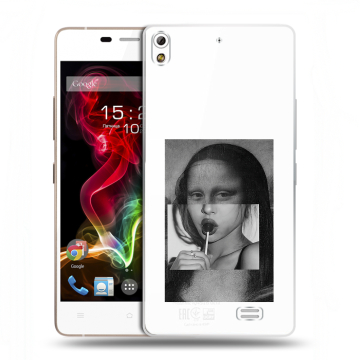 Пластиковый чехол на Fly IQ4516 Tornado Slim Octa с принтом Мона Лиза