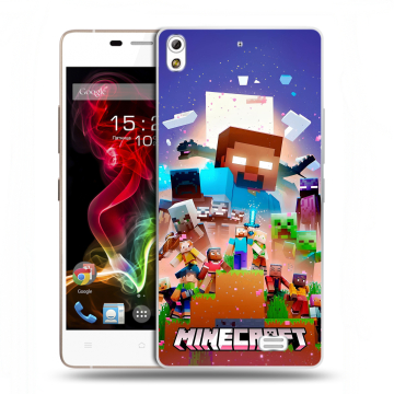 Пластиковый чехол на Fly IQ4516 Tornado Slim Octa с принтом Майнкрафт Minecraft Пластиковый чехол на Fly IQ4516 Tornado Slim Octa с принтом Майнкрафт Minecraft