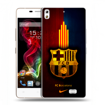 Пластиковый чехол на Fly IQ4516 Tornado Slim Octa с принтом Барселона Barcelona