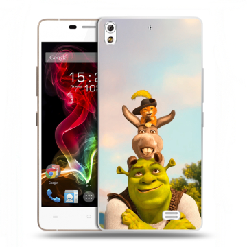 Пластиковый чехол на Fly IQ4516 Tornado Slim Octa с принтом Шрек Shrek