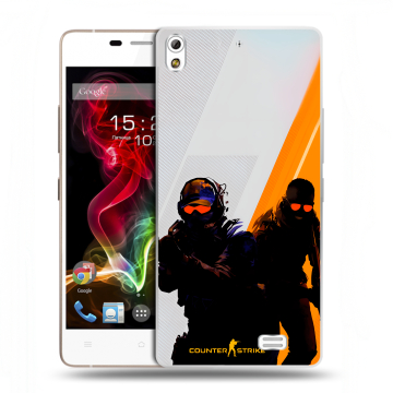 Пластиковый чехол на Fly IQ4516 Tornado Slim Octa с принтом Контер страйк Counter strike