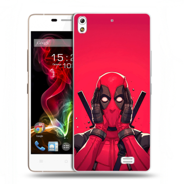 Пластиковый чехол на Fly IQ4516 Tornado Slim Octa с принтом Дедпул Deadpool