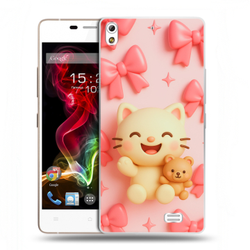 Пластиковый чехол на Fly IQ4516 Tornado Slim Octa с принтом для девочек