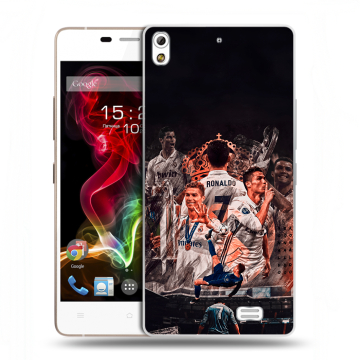 Пластиковый чехол на Fly IQ4516 Tornado Slim Octa с принтом Реал Роналдо Real Ronaldo