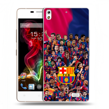 Пластиковый чехол на Fly IQ4516 Tornado Slim Octa с принтом Барселона Barcelona