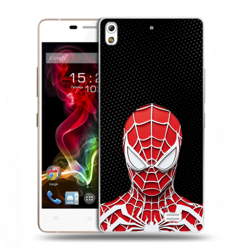 Пластиковый чехол на Fly IQ4516 Tornado Slim Octa с принтом человек паук spiderman
