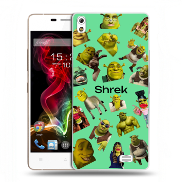 Пластиковый чехол на Fly IQ4516 Tornado Slim Octa с принтом Шрек Shrek