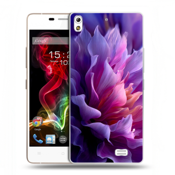 Пластиковый чехол на Fly IQ4516 Tornado Slim Octa с принтом женский цветы