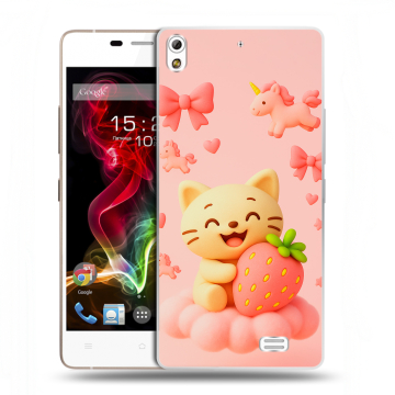 Пластиковый чехол на Fly IQ4516 Tornado Slim Octa с принтом для девочек