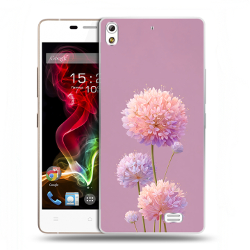 Пластиковый чехол на Fly IQ4516 Tornado Slim Octa с принтом Цветы