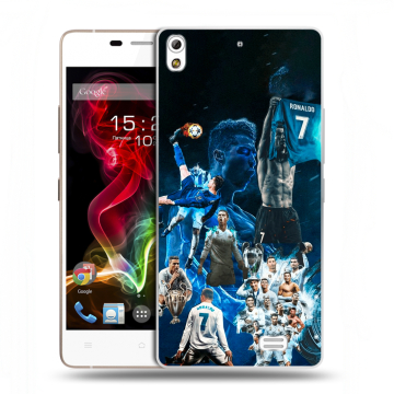 Пластиковый чехол на Fly IQ4516 Tornado Slim Octa с принтом Реал Роналдо Пластиковый чехол на Fly IQ4516 Tornado Slim Octa с принтом Реал Роналдо