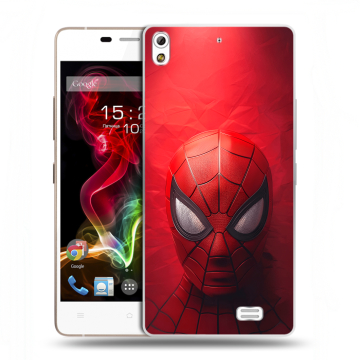 Пластиковый чехол на Fly IQ4516 Tornado Slim Octa с принтом Spiderman Человек паук
