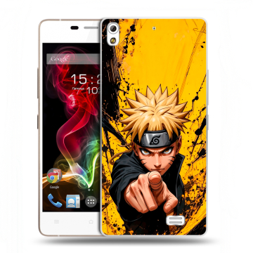 Пластиковый чехол на Fly IQ4516 Tornado Slim Octa с принтом Naruto Наруто